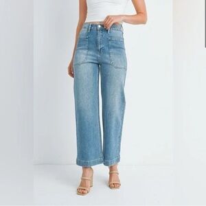 NEW! Light Denim JUST USA Mid Denim Utility Pants | High Rise 👖